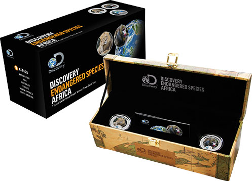 Discovery Channel Endangered Species Colorized Silver Coin Sets