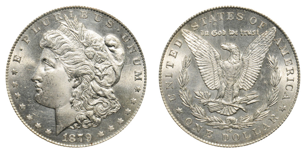 1879-CC Morgan dollar 1879-cc morgan silver dollar